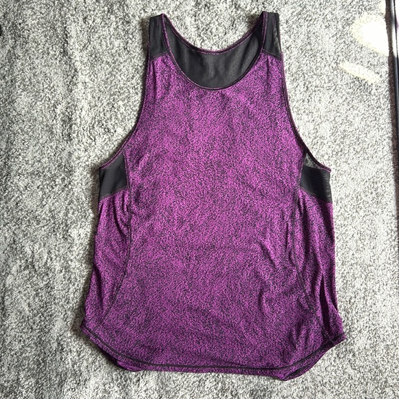 Lululemon purple/black racerback tank size 6 - Picture 1 of 2